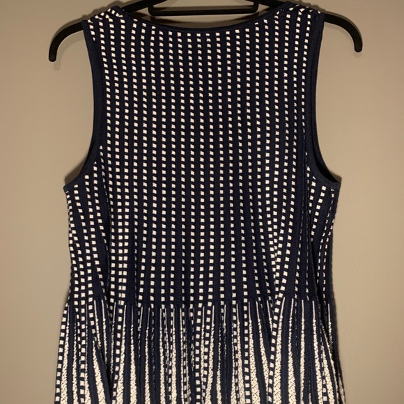 Anthropology Moth Navy and white Knitted Tank ✨ - Picture 2 of 5